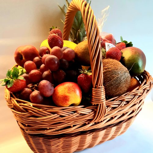 Dovanų krepšys su vaisiais